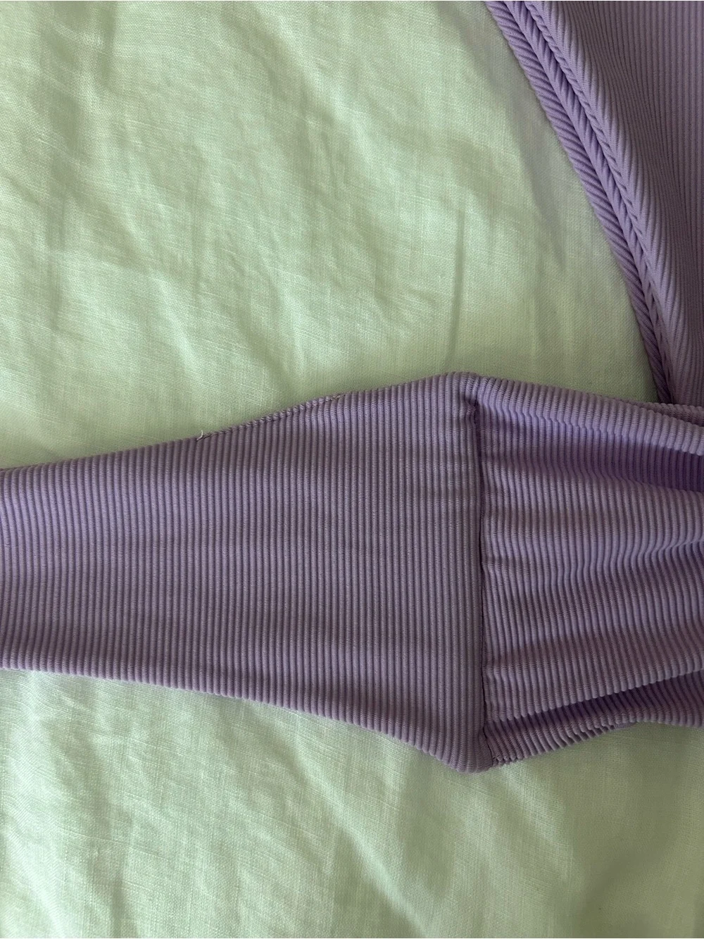Skatie purple ribbed bikini